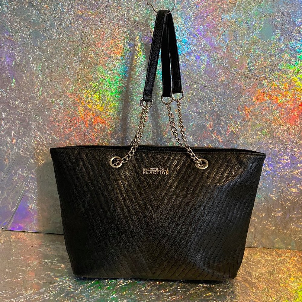 Kenneth Cole Reaction Black Chevron Bag.